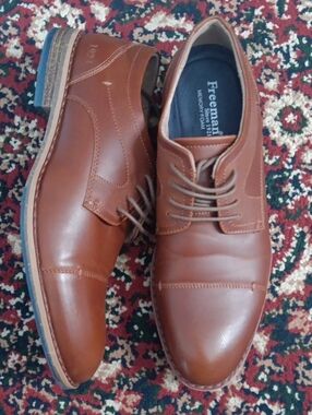 Freeman Layton Leather Cap Toe Oxford Shoes 8M